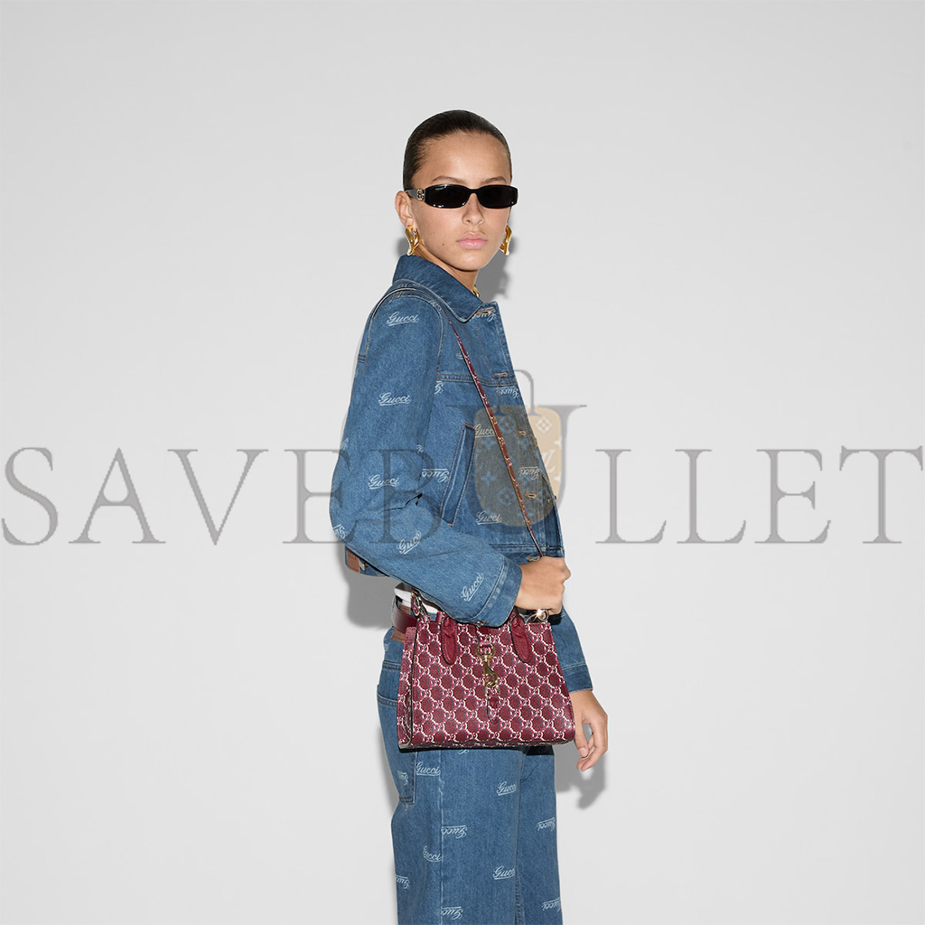 GUCCI SMALL TOTE BAG WITH GG SHADOW 795349 (24*17*8cm) GUCCI SMALL TOTE BAG WITH GG SHADOW 795349 (24*17*8cm)